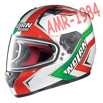 Casco Integrale Nolan N64 Patriot Tricolore Metal White  col. 20