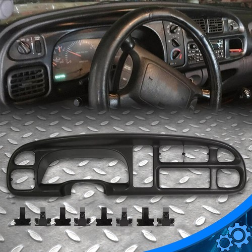 Панель приборной панели для грузовика Dodge Ram с зажимами 5GK51DX9AA Черная 98-02