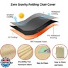 SXAOZYRS Zero Gravity Chair Covers 2 PCS, Outdoor Zero Gravity Folding Patio Chair Covers Waterproof Dustproof Gravity Chair Cover with Storage Bag(32.3