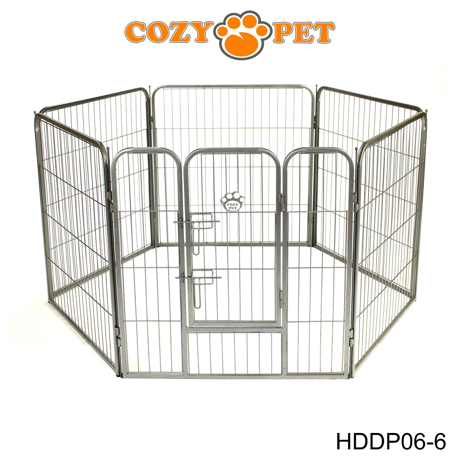 Heavy Duty Cozy Pet Puppy Playpen 80cm High 6 Panel Run Crate Pen Dog