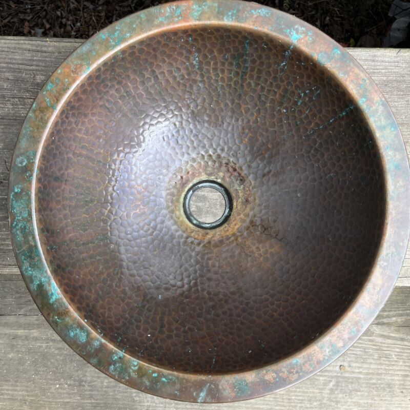 Hammered Antique Copper Drop-in  Sink
