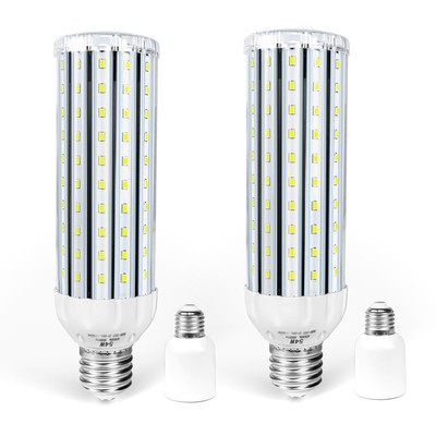 YGS-Tech Super Bright 54W LED Corn Light Bulb E26/E39 Large Mogul Base 6500K ...