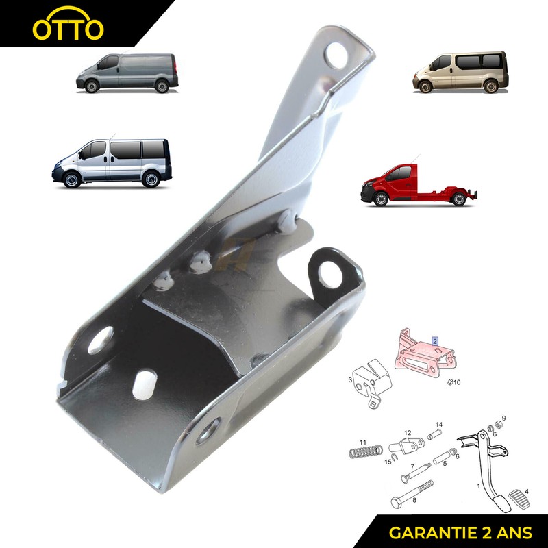 Support De PÃ©Dalier PÃ©Dale DÃ©Brayage Pour Trafic 2 Primastar Vivaro 7701053596