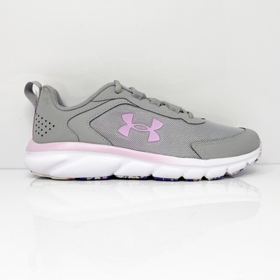 

Кроссовки Under Armour Girls Assert 9 3024634-100 Серые Кроссовки Размер 4.5Y, Серый, Assert 9