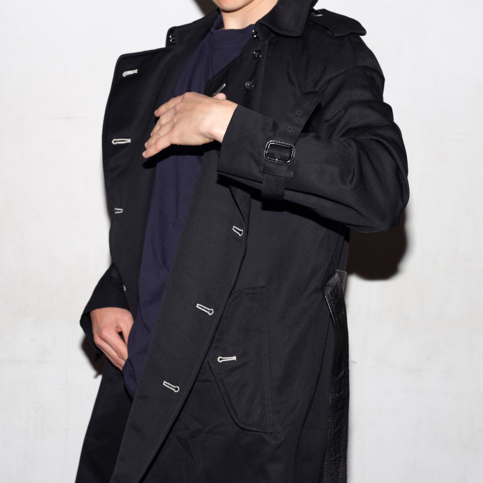 AD2003 comme des garçon denim trench / M Comme des Garçons x H&M Trench Coat in Black A/W 2006 | eBay