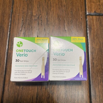 OneTouch Verio 30 Test Strips Value Pack Accuracy Exp 02/2025