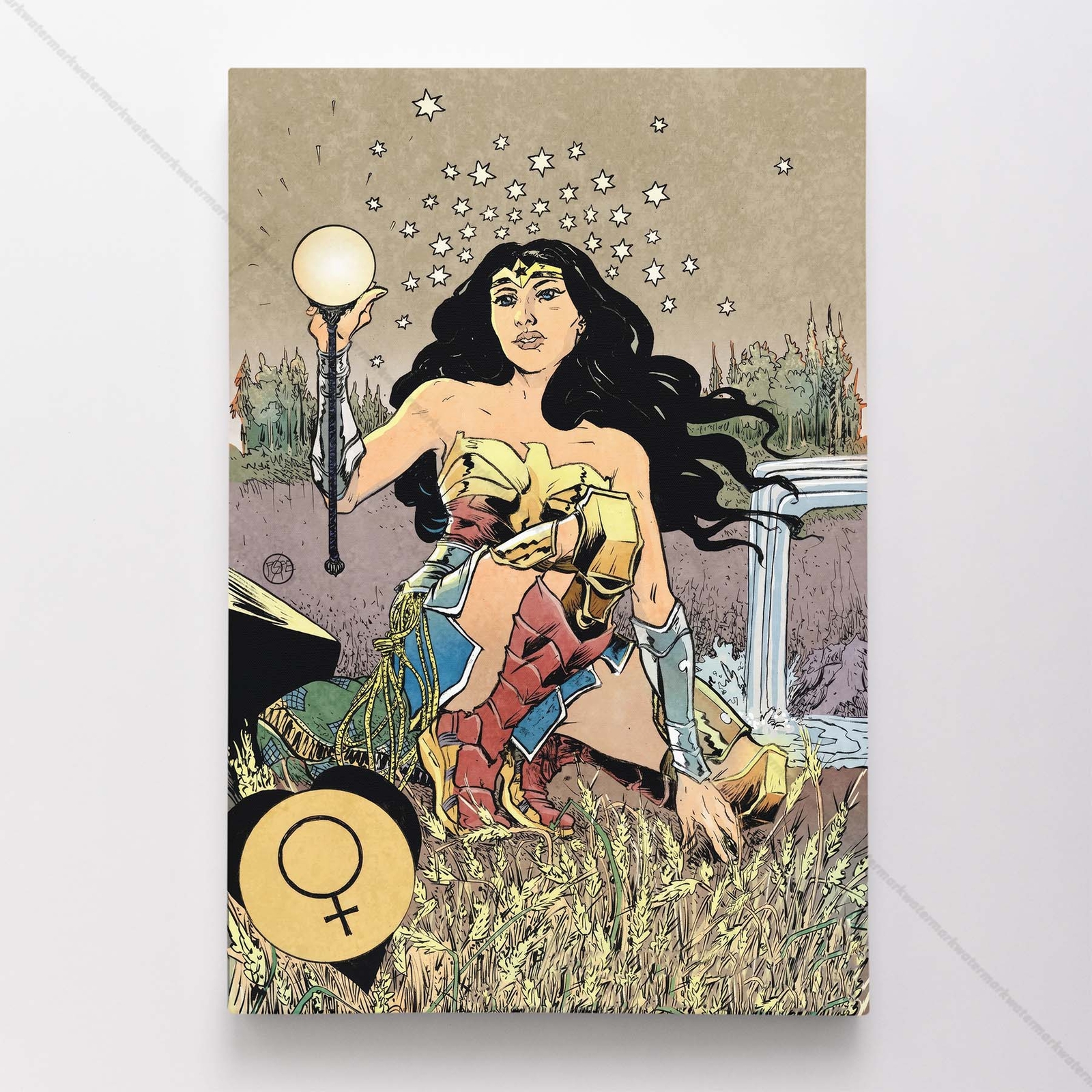 Wonder Woman Poster Canvas Justice League DC Comic Book Cover Art Print #33289