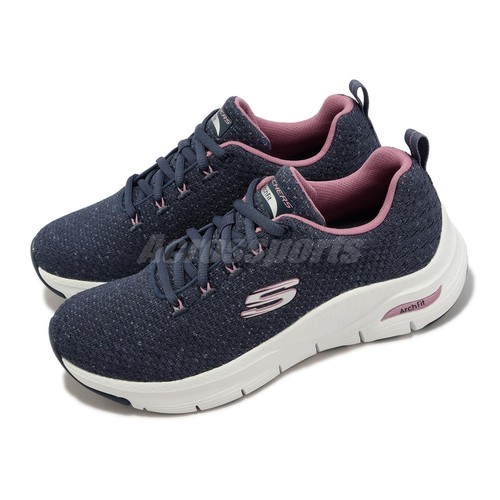

Skechers Arch Fit-Glee For All Темно-розовые женские повседневные туфли 149713-NVPK, Серый, Arch Fit-glee For All