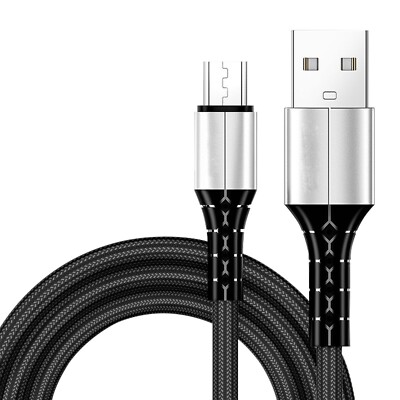 0.3M Micro USB Cable 5A Fast Charging Nylon Braided Data Cable For Android Phone