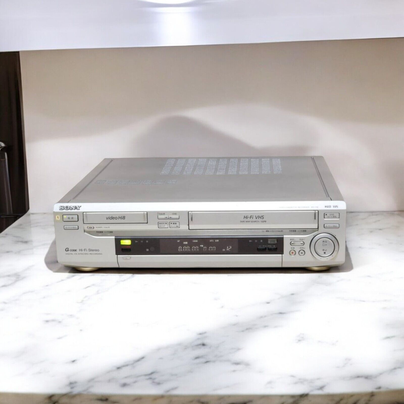 SONY WV-H6 VHS/Hi8 Video Cassette Deck Player Silver Working SONY WV-H6 VHS/Hi8 Video Cassette Deck Player Silver Working