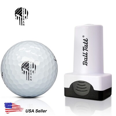 Ball Tatt - Veteran Punisher Golf Ball Stamp Marker Quick Dry Self-Inking Stamp