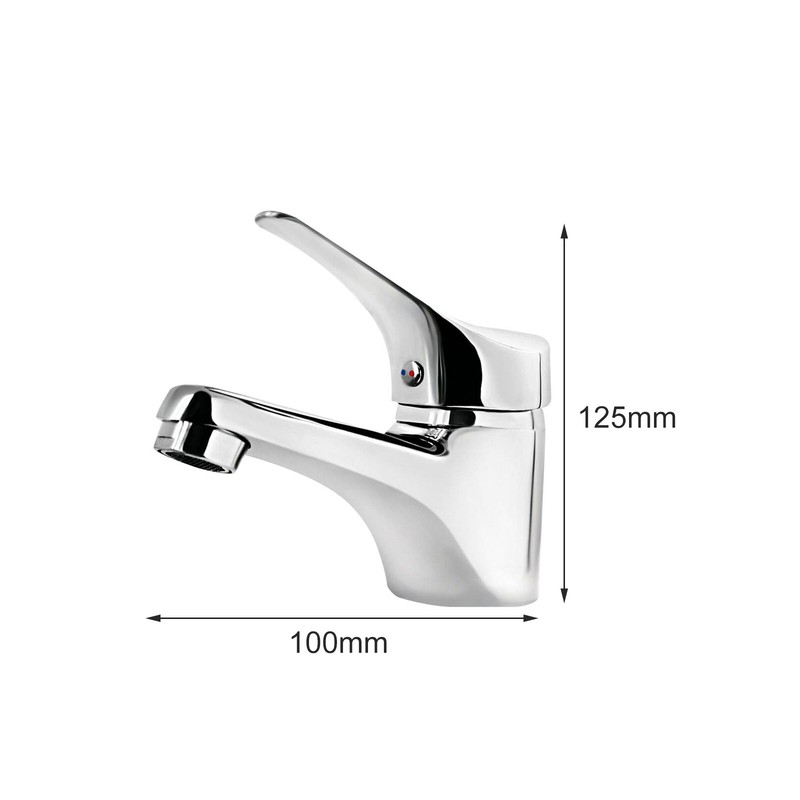 Waschbecken Wasserhahn Chrom Badzimmer Mischbatterie Einhebelmischer