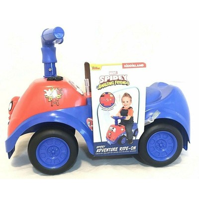 Marvel Spidey Team Adventure Ride On with Folding Handle by Kiddieland NEW