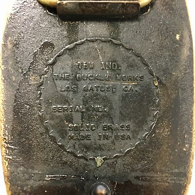 Vintage Standard Brand Paint Co.1939-1979 Brass Belt Buckle 40th Anniversary