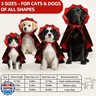HSSPYY Cape for Dogs, Dog Halloween Costumes for Large Medium Small Dogs, Puppy Vampire Costumes, Cat Cloak Cosplay Party, Red and Black