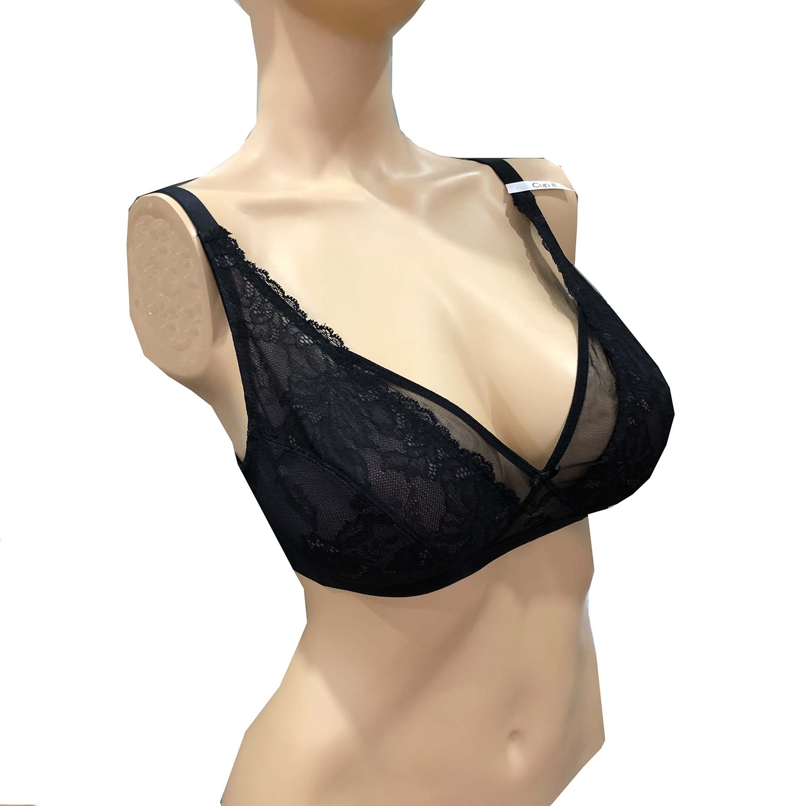 Felina Conturelle Mystery Damen BH Bügellos ungefüttert Schwarz Gr. 85 B NEU