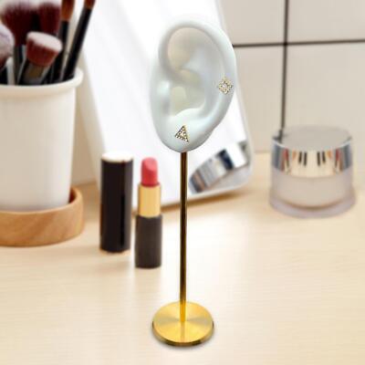 Earring Display Holder Human Ear Model Stud Holder Soft Silicone White
