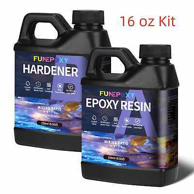 Clear Epoxy Resin - 16oz 32oz 64oz 1 Gallon 2 Gallons Kit - FDA Food Safe 1:1 
