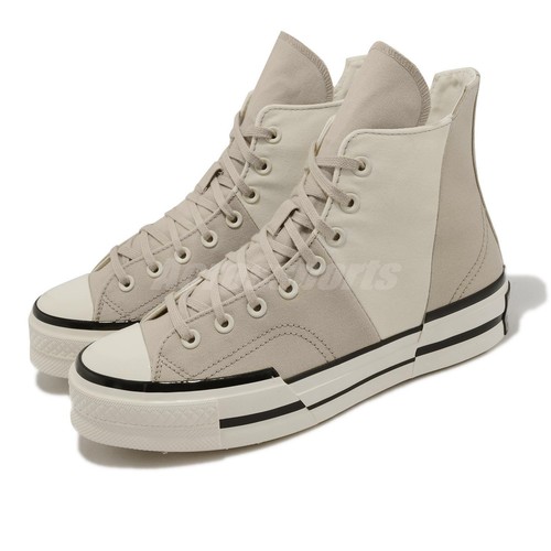 

Converse Chuck 70 Plus Серый Цвет слоновой кости Белая Мужская повседневная обувь унисекс на платформе A02774C, Chuck 70 Plus