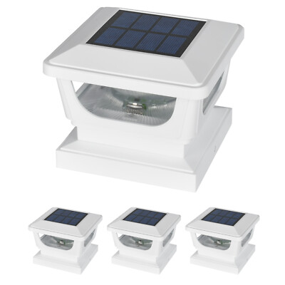 4-12pack LED Solar Post Lights Outdoor Garden Fence Deck Cap Waterproof 3X3 4X4