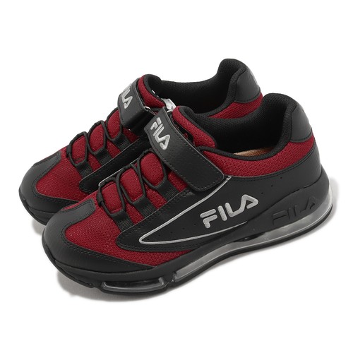 Fila B802X Черные Красные Детские Молодежные Баскетбольные Кроссовки с Ремешком