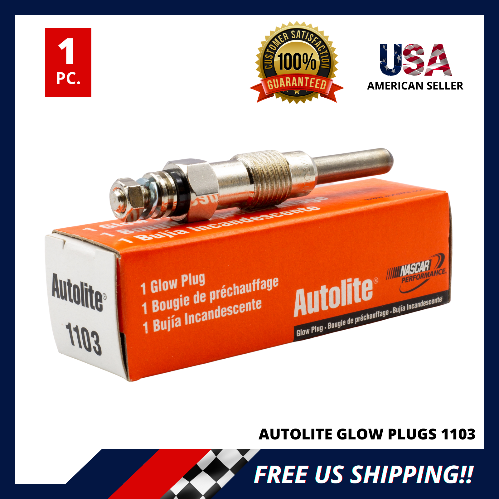 1 Pc. Diesel GLOW PLUGS For MercedesBenz 190D 300D 300SDL 300TD