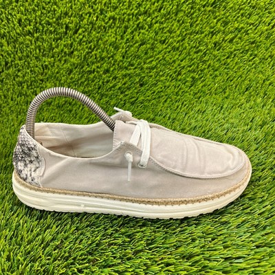 Hey Dude Wendy Python Taupe Womens Size 9 Casual Comfort Shoes Loafers 121413702