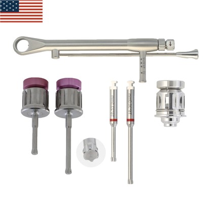Dental Implant Screwdrivers Latch T6 Drivers SCS Torque Wrench Hand Adapter Kit