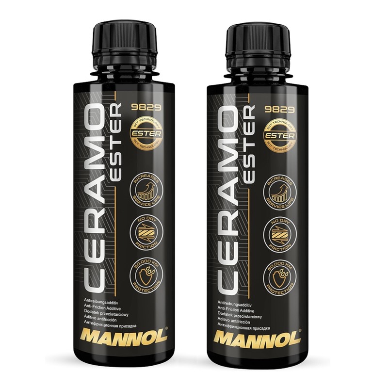 2x250ml Mannol Ceramo Ester 9829 AntiverschleiÃ Additiv Motor VerschleiÃ Schutz