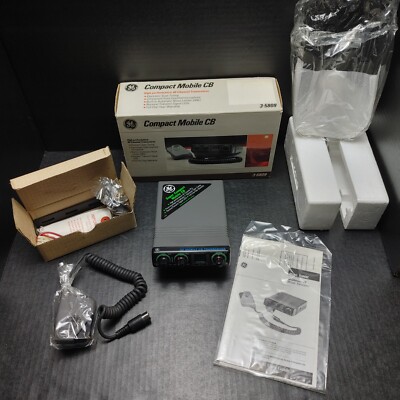 Vintage CB Compact Mobile High Performance 40 Channel Transceiver #3-5809 By GE