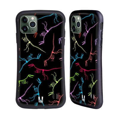 HEAD CASE DESIGNS NEON DINO FOSSIL PATTERNS HYBRID CASE FOR APPLE iPHONES PHONES