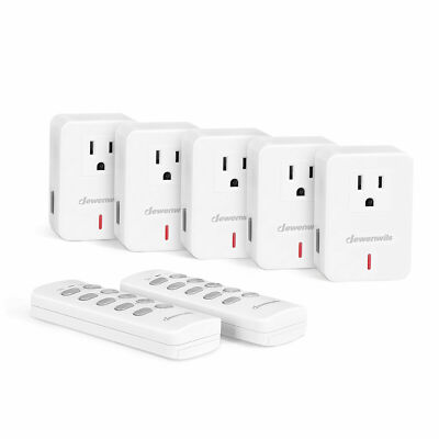 DEWENWILS Remote Control Outlet 100ft Range Wireless Light On Off Power Switch 