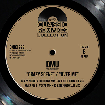 DMU ''Crazy Scene / Over Me'' - Official Remakes of 50 Hertz / MCP 12'' Vinyl - NEW
