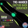 Cactus Scratcher Original Back Scratcher for Itching Relief, 2-Sided Aggressive and Soft Spikes, Long Handheld, Ideal for Hard-to-Reach Area – Perfect for Mother's Day Gifts for Mom, Gift for Her (Glow)