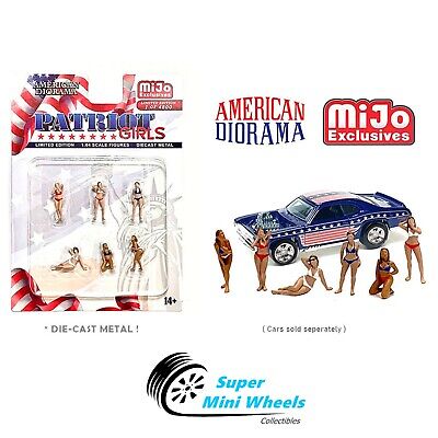 American Diorama 1:64 - Patriot Girls Figures - 6pcs Set - Metal