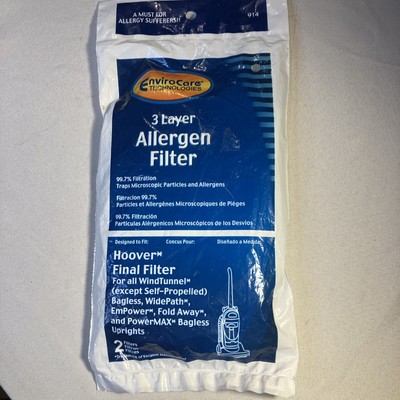 Envirocare 3 Layer Allergen Filter 914 Compatible Hoover Final Filter