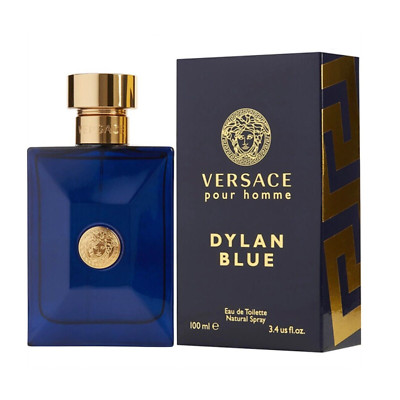 Pour Homme Dylan Blue byVersace 3.4 oz 100ml EDT Cologne For Men New In Box