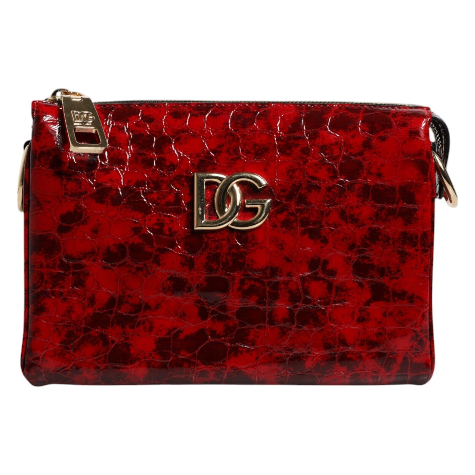 DOLCE & GABBANA Bag Red Exotic Leather DG Logo Women DOLCE & GABBANA Bag Red Exotic Leather DG Logo Women
