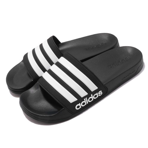 

adidas Adilette Shower Черно-белые мужские сандалии унисекс Шлепанцы Тапочки AQ1701, Черный, Adilette Shower