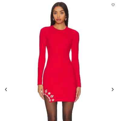 Pre-owned Saylor Reid Dress In Red In Size Medium