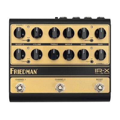 Friedman IR-X 2-Channel Tube Preamp Pedal with DI Cabinet & Power Amp Simulation