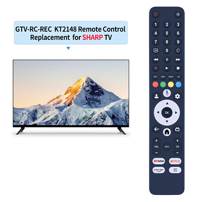 New GTV-RC-REC Voice Remote Control For SHARP TV KT2148