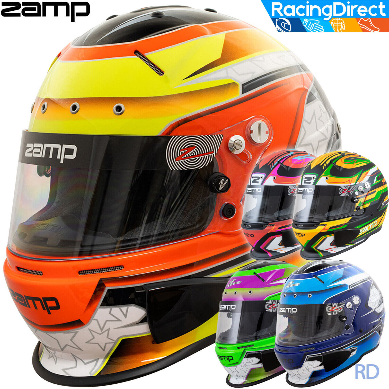 ZAMP - RZ-70E Switch Helmet - SA2020 & FIA8859 Rated - Blue