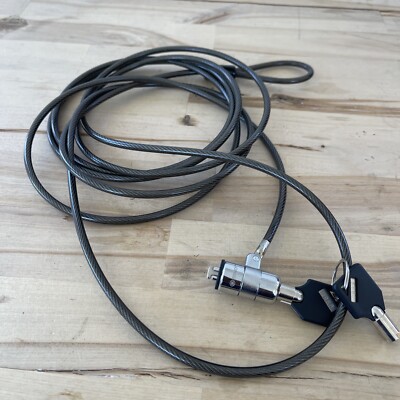 Sendt 10 Foot Black Notebook/Laptop Keyed Lock Security Cable Extra Long!