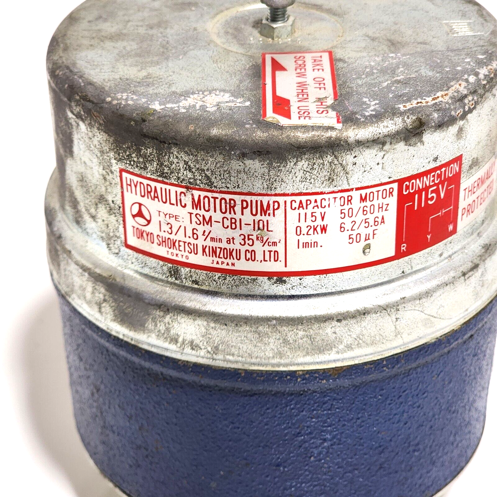 tsurushimaさん専用　2口 Tokyo Shoketsu TSM-CBI-IOL Hydraulic Motor pump 1.3/1.6 min