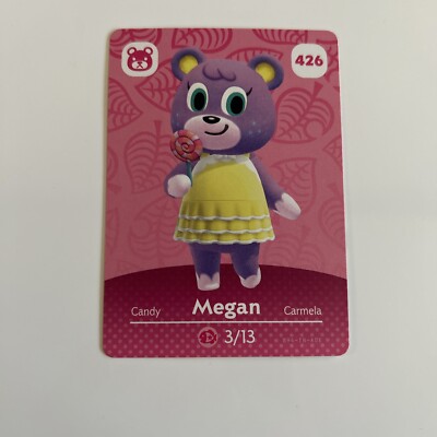 426 MEGAN Animal Crossing Amiibo Series 5 Card Unused Unscanned US