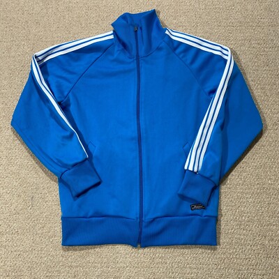 VINTAGE Tracksuit Top Mens XS Blue Sven Olson Fleece Track Jacket 70s 80s