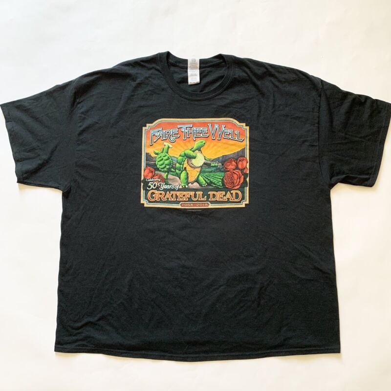 Grateful Dead Fare Thee Well 2015 Tour T-Shirt 4XL Double Sided Tee