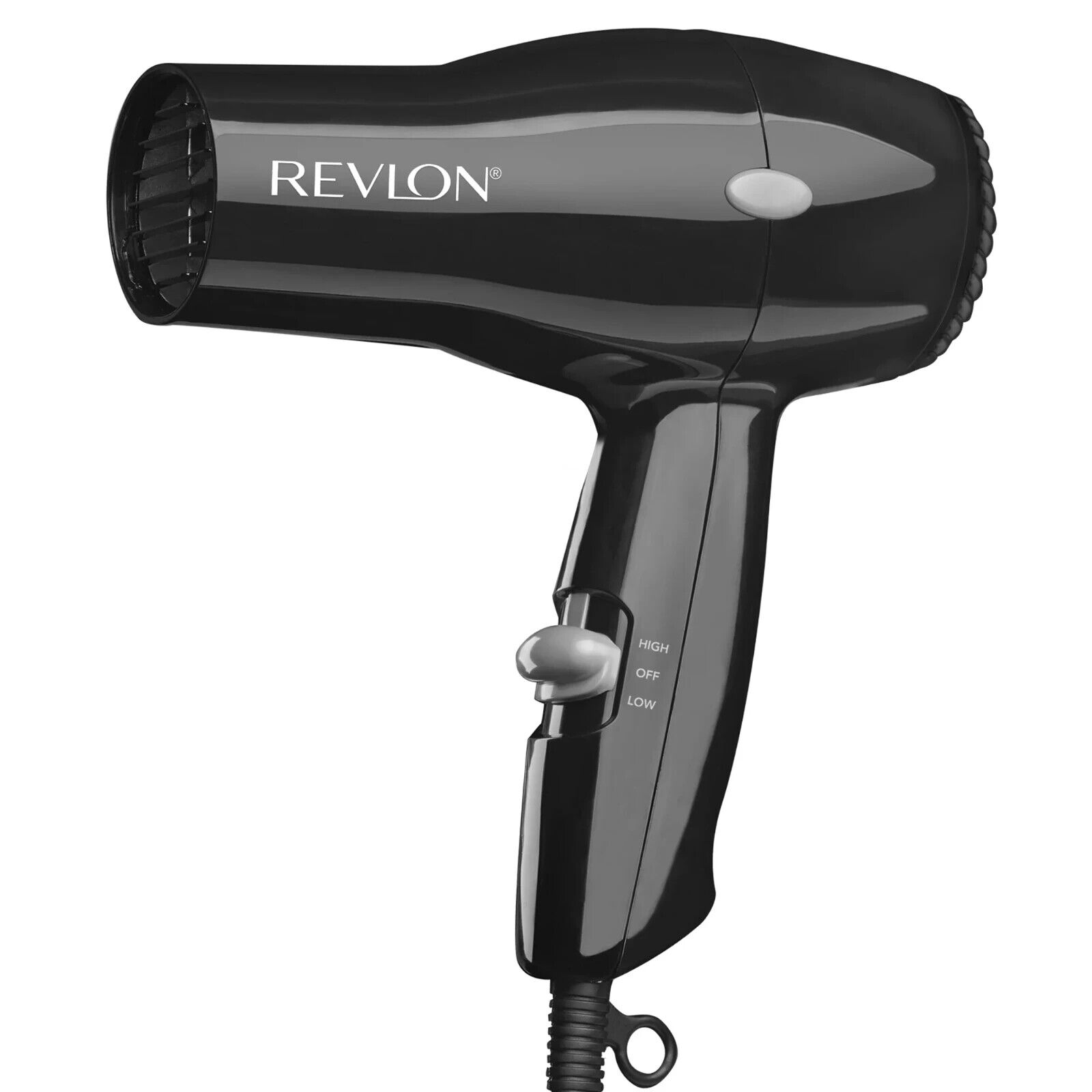 Revlon Compact Hair Dryer | 1875W Lightweight Design, Perfect for Travel, Black