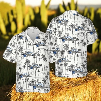 Noaa Beechcraft B300c King Air 350c Button Down Hawaiian Shirt Trend Summe